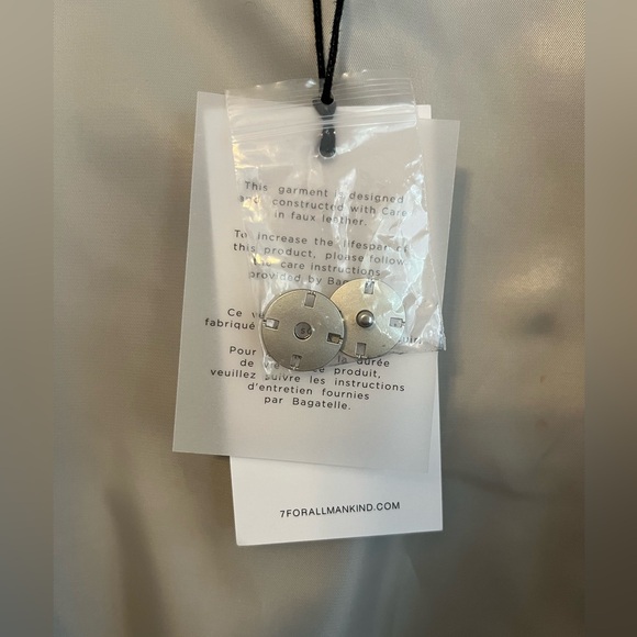 7 For All Mankind vegan leather cropped corset top - Picture 5 of 14